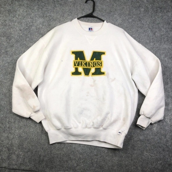 Vintage Other - Vintage Russell Athletic Vikings Pullover Sweatshirt Single V Size XL